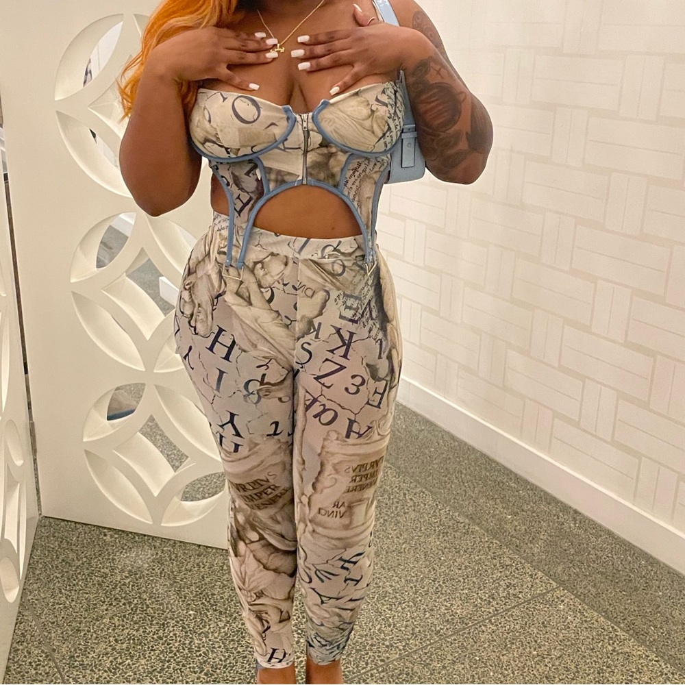 Baby blue sheet two piece set
